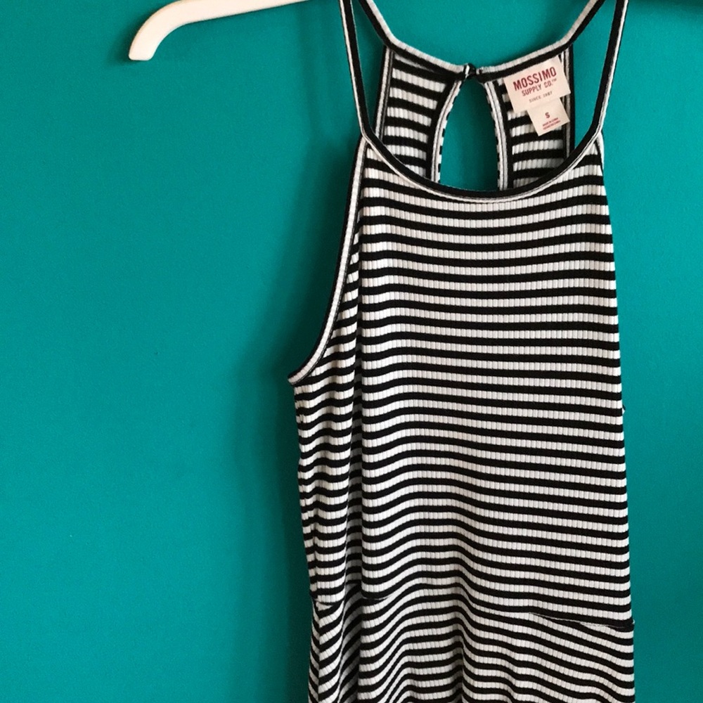 NWOT Mossimo Black & White Striped Dress - Picture 2 of 5